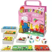 Gry planszowe - Wesoły pociąg. Gra planszowa (różowy) - Wydawnictwo Jako - miniaturka - grafika 1