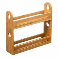 Półki łazienkowe - Półka bambusowa 30x7x27,5 cm - miniaturka - grafika 1