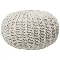 Pufy i podnóżki - Beliani Puf beżowy 50 x 35 cm CONRAD II - miniaturka - grafika 1