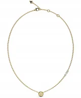 Naszyjniki - Naszyjnik Guess Matelassé Coin JUBN04593JW Złoty na PREZENT - miniaturka - grafika 1