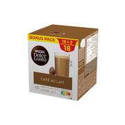 Kawa w kapsułkach i saszetkach - Kawa w kapsułkach NESCAFÉ® Dolce Gusto® Café Au lait, 18 szt. - miniaturka - grafika 1