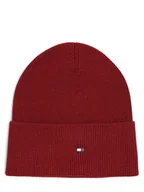 Czapki damskie - Tommy Hilfiger - Czapka damska z dodatkiem kaszmiru, czerwony - miniaturka - grafika 1