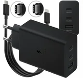 Ładowarki do telefonów - Szybka Ładowarka Sieciowa 65W Trio 1x Usb-a +2x Usb-c Zamiennik Dla Samsung - miniaturka - grafika 1