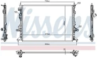 Układ chłodzenia - akcesoria - Chłodnica, układ chłodzenia silnika Nissens 606908 - miniaturka - grafika 1