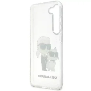 Etui ochronne na telefon Karl Lagerfeld KLHCS23SHNKCTGT do Samsung Galaxy S23 S911  transparent hardcase Gliter Karl&Choupette - Etui i futerały do telefonów - miniaturka - grafika 7