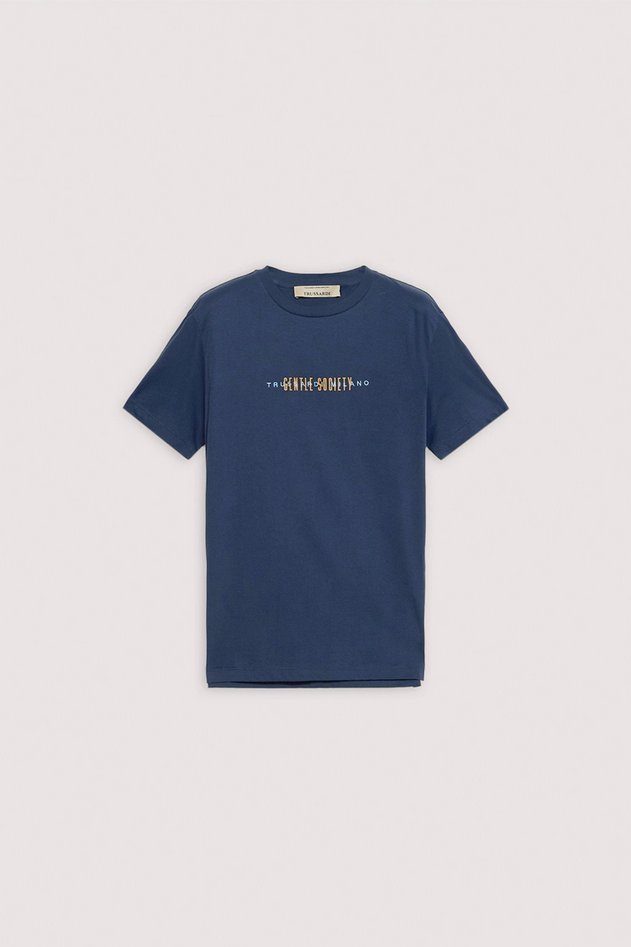 T-shirt męskie niebieski granatowy