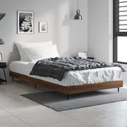 Łóżka - Rama łóżka, brązowy dąb, 90x200 cm, materiał drewnopochodny Lumarko! - miniaturka - grafika 1