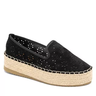 Espadryle damskie - Espadryle DeeZee WSS20459-01 Czarny - grafika 1