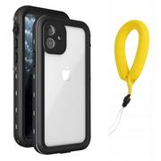 Etui i futerały do telefonów - Etui Wodoodporne + pasek do Apple iPhone 12 (Czarne) - miniaturka - grafika 1