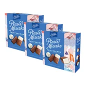 Bombonierki i czekoladki - Ptasie Mleczko Śmietankowe E.Wedel - pianka w czekoladzie mlecznej (3 szt.) E.Wedel - miniaturka - grafika 1