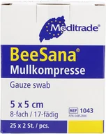 Apteczki i materiały opatrunkowe - Kompresy gazowe sterylne - 5x5cm (BeeSana) - miniaturka - grafika 1