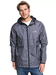 Kurtki męskie - Quiksilver Męska kurtka wiatrówka Everyday ciemnoszary (Dark Grey Heather) XXL - grafika 1