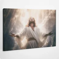 Ikony i obrazy sakralne - Ilustracja Jezusa Chrystusa - obraz polycanvas, 60x40 - miniaturka - grafika 1