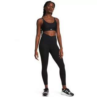 Spodnie sportowe damskie - Damskie legginsy treningowe Under Armour Meridian Crossover Ankle - czarne - UNDER ARMOUR - grafika 1