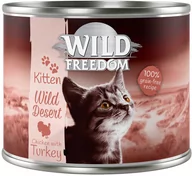 Mokra karma dla kotów - Zestaw Wild Freedom Kitten, 12 x 200 g - Nowość! Wild Desert  indyk i kurczak - miniaturka - grafika 1