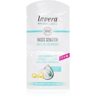 Maseczki do twarzy - Lavera Basis Sensitiv  Q10 Mask 2 x 5 ml - zestaw maseczek do twarzy 10 ml - miniaturka - grafika 1