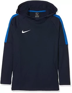 Bluzy dla chłopców - Nike Chłopięca bluza Dry Academy18 Football Hoodie-aj0109 niebieski niebieski (Obsydian/Royal Blue/Royal Blue/Royal Blue/(White) S - grafika 1