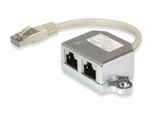 Equip 127608 rozgałęziacz sieciowy Srebrny - Pozostałe akcesoria sieciowe - miniaturka - grafika 1