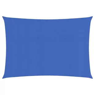 vidaXL Żagiel przeciwsłoneczny, 160 g/m, niebieski, 2x3,5 m, HDPE vidaXL - Parasole ogrodowe - miniaturka - grafika 1