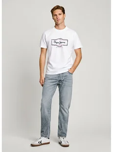 Pepe Jeans Koszulka "Daxton" w kolorze białym - Koszulki męskie - miniaturka - grafika 1