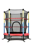 Łóżeczka i kojce - Trampolina domowa z siatką o średnicy 140 cm. - miniaturka - grafika 1