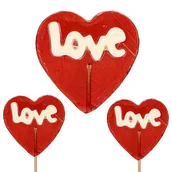 Gumy do żucia, lizaki, dropsy - LIZAKI WALENTYNKOWE LIZAK SERCE LOVE NA WALENTYNKI DZIEŃ MATKI 55GR 25SZT - miniaturka - grafika 1