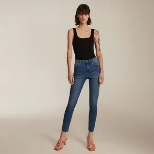 Spodnie damskie - Reserved Jeansy slim - Granatowy - grafika 1