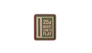 101 Inc. - Naszywka 3D - Insert Coin to Play - Zielony - Odzież taktyczna i umundurowanie - miniaturka - grafika 1