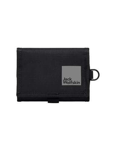 Jack Wolfskin Unisex GUTLEUT Wallet akcesoria podróżne portfel, czarny, czarny, jeden rozmiar