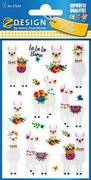 Zabawki kreatywne - Naklejki brokatowe Alpaki - miniaturka - grafika 1
