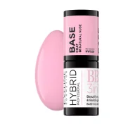 Lakiery hybrydowe - Eveline Hybrid Professional Baza hybrydowa budująca 3w1 01 Natural Nude 5ml - miniaturka - grafika 1