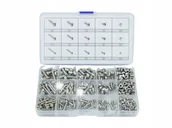 Śruby i nakrętki - ZESTAW ŚRUB HEX IMBUS ŚRUBY NAKRĘTKI ZE STALI NIERDZEWNEJ 6-KĄTNE 440el - miniaturka - grafika 1