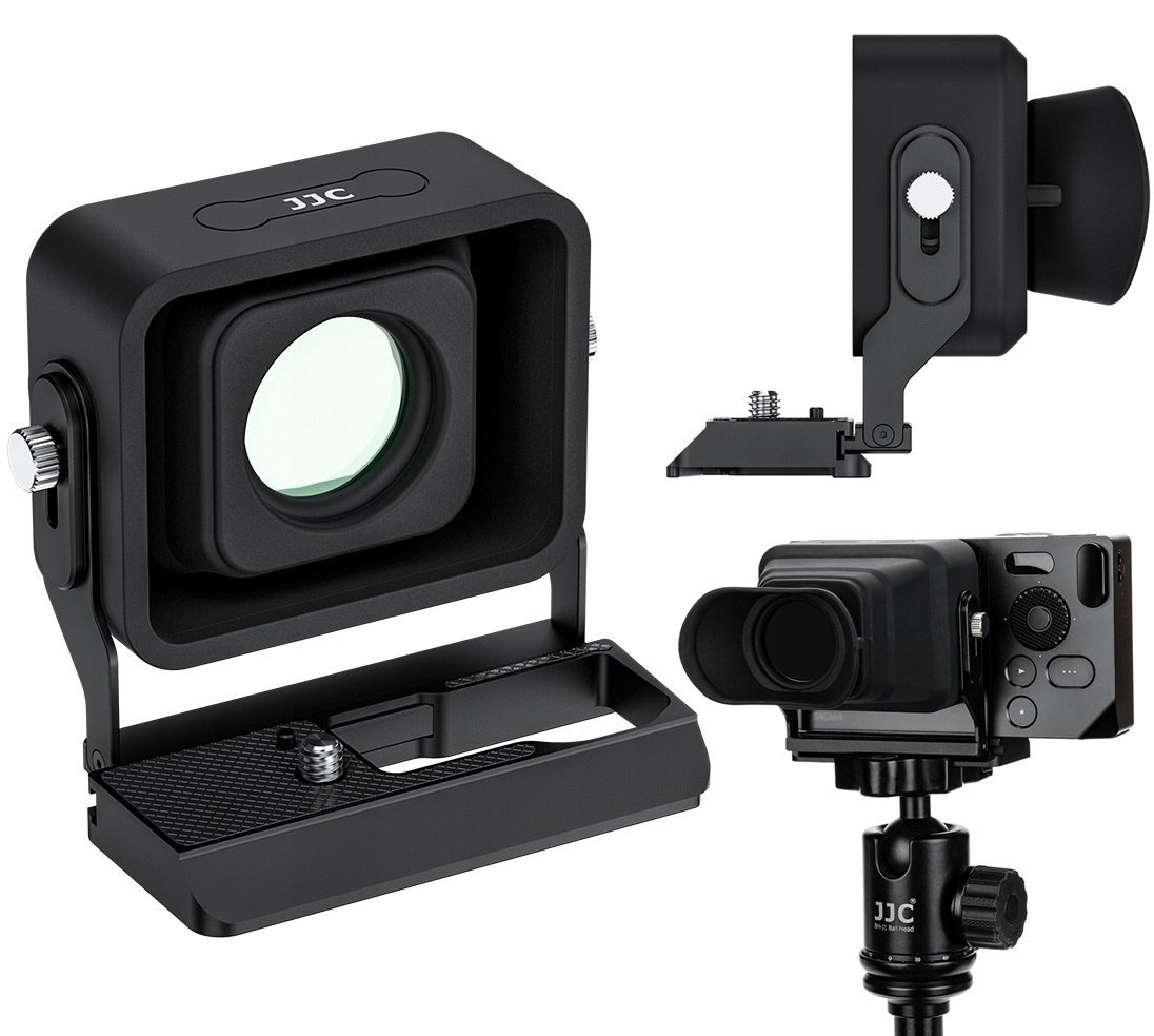 JJC Wizjer 3x Zoom Muszla Na Lcd Lupa Do Sigma Bf Arca Klips Typ Peak Design V3 / Lvf-bf Black