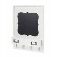 Zabawki zręcznościowe - Wiszący biały organizer ścienny tablica memo kreda - miniaturka - grafika 1