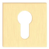 Szyldy i rozety - Metalbud Rozeta podklamkowa do wkładki Spigola/Enzo mosiądz szczotkowany - miniaturka - grafika 1