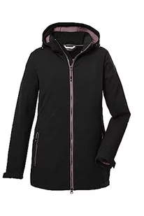 Killtec Damska kurtka softshellowa/kurtka outdoorowa z odpinanym kapturem KOW 8 WMN SFTSHLL JCKT, czarna, 36, 39685-000 - Kurtki damskie - miniaturka - grafika 1