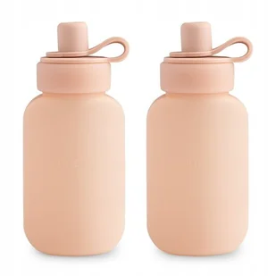 Mushie Silikonowe Saszetki na Mus – 2 pak – BLUSH - Bidony dla dzieci - miniaturka - grafika 1