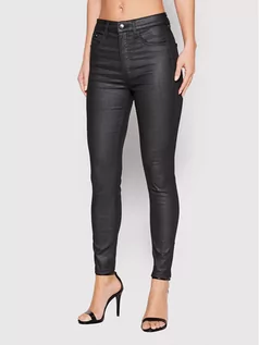 Spodnie damskie - Calvin Klein Jeans Jeansy J20J217886 Czarny Super Skinny Fit - grafika 1