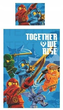 Pościel 140X200 lego ninjago Bawełna Dziecięca bawełniana kai Jay Lioyd