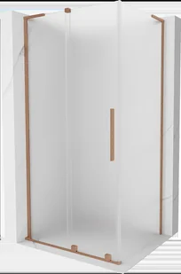 Mexen Velar L kabina prysznicowa rozsuwana 120x110 cm, szron, miedź szczotkowana - 871-120-110-33-65 - Kabiny prysznicowe - miniaturka - grafika 1