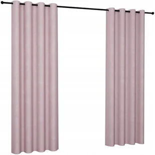 Zasłona gotowa welur 140x220 zasłony welurowe velvet na przelotkach kółka - Zasłony - miniaturka - grafika 1