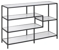 Regały - Actona Regał Seaford czarny, biały 114-35-78cm 0000086392 - miniaturka - grafika 1