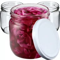 Pojemniki kuchenne - Słoiki Salla 425ml 48 szt. 82mm + wieczka białe - miniaturka - grafika 1