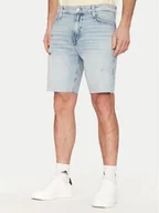 Spodenki męskie - Guess Szorty jeansowe M5GDV2 D4Z84 Niebieski Slim Fit - miniaturka - grafika 1