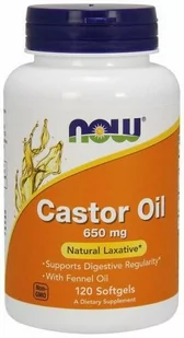 Castor Oil - Olej Rycynowy 650 mg (120 kaps.) - Suplementy naturalne - miniaturka - grafika 1