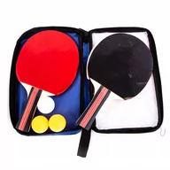 Tenis stołowy - Ping Pong Zestaw W Pokrowcu Paletki Piłeczki - miniaturka - grafika 1
