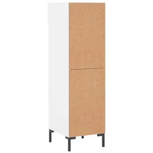 Szafka na buty, biała, 30x35x105 cm, materiał drewnopochodny Lumarko! - Szafki na buty - miniaturka - grafika 7