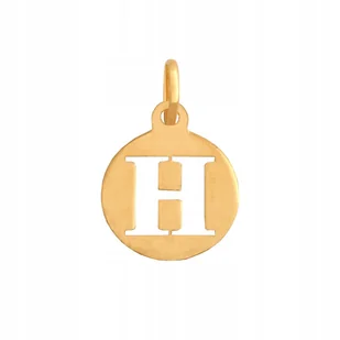 Złota Zawieszka Literka 585 0.40 g, Śr. 10 mm - Wisiorki - miniaturka - grafika 1