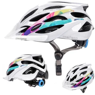 Meteor KASK ROWEROWY SHIMMER white IN MOLD M 55-58 cm K11339 - Kaski rowerowe - miniaturka - grafika 1