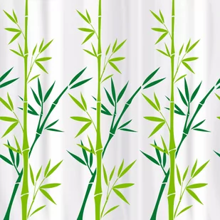 Zasłona łazienkowa TATKRAFT Bamboo, zielona, 180 cm - Zasłony prysznicowe - miniaturka - grafika 1